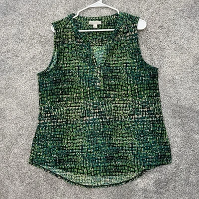 Top vintage Y2K Dana Buchman L audaz declaración festival vacaciones texturizado fluido Foto 1 de 4