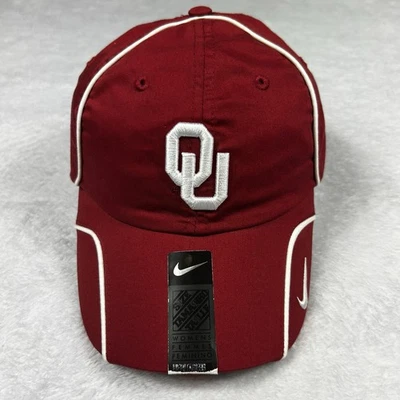 Nike University Of Oklahoma Sooners Women's Adjustable Hat Crimson NCAA One Size - Image 1 of 4