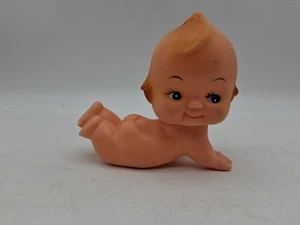 Vintage Kewpie Puppe liegend Gummi Vinyl 2 Gesichter Augen geschlossen/Augen offen - Bild 1 von 14