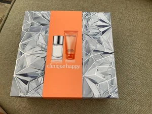 Clinique Happy Gift Set boxed- Perfume Spray 30ml, Body Cream 75ml NEW - Picture 1 of 3