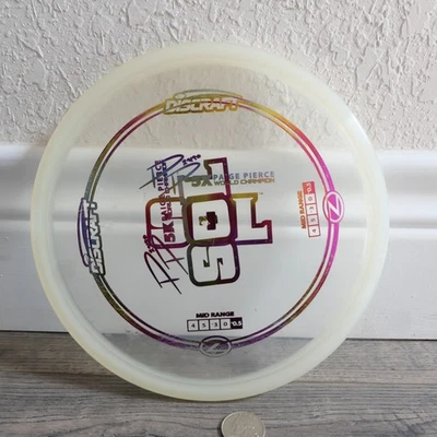 Discraft Paige Pierce Signature Series Elite  Sol RARE GLASS CLEAR Double Print - Image 1 of 2
