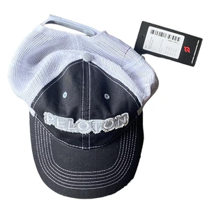 NWT Peloton Adjustable Black Trucker Hat - Picture 1 of 3