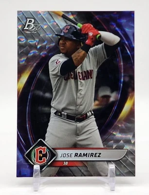 2022 Bowman Platinum JOSE RAMIREZ Ice Foil GUARDIANS #84 - Image 1 of 2