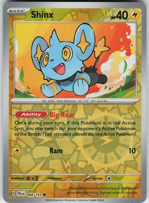 Pokemon Shinx - 068/193 SV02: Paldea Evolved Reverse Holo card - Image 1 of 2