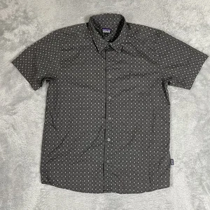 Patagonia Shirt Mens Large Button Up Trees Pattern Pocket Outdoors Organic Cotto - Picture 1 of 9
