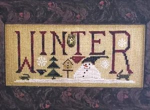 Homespun Elegance Counted Cross Stitch WINTER WELCOME of Winter Sampler - Picture 1 of 2