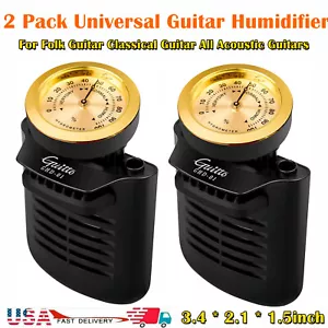 Guitar Humidifier Hygrometer Humidity Care System for Acoustic Guitar 2PCS F4R2 - Picture 1 of 10