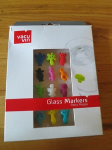 NEW Vacu Vin Party People Charms Set of 12 - Picture 1 of 6
