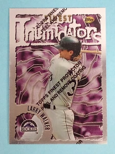 1996 Topps Finest Uncommon Larry Walker Colorado Rockies #13 ⚾ - Bild 1 von 2