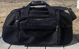 Chrysler Crossfire Duffle Bag Touring Gear Satchel Black Travel Luggage - Picture 1 of 10