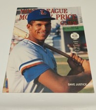 RARE DAVID JUSTICE MINOR LEAGUE MONTHLY PRICE GUIDE #22 NOV/DEC 1990