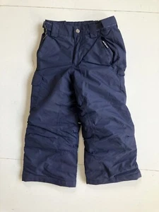 COLUMBIA Blue Nylon Warm INSULATED SNOW PANTS Winter Ski Hike Gear Kid YOUTH XXS - Picture 1 of 8