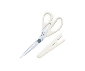 Clover Stainless Steel Scissors "Capo" 210 White (21cm) 3 From Japan - Picture 1 of 2