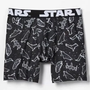 Star Wars Rebel Alliance Ships Design Men's Black Boxer Brief  (XL 40-42)- NWT - Picture 1 of 3
