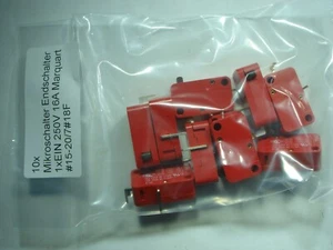 10x Mikroschalter Endschalter 1xEIN 250V 16A Marquart  #15-20/7#18f - Picture 1 of 5