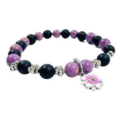 Brazalete de Chakra Ajustable con Piedras Curativas y Dijes Yoga Meditación Foto 1 de 4