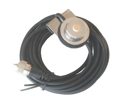 Trunk Lip Antenna Mount NMO Mobile Radio PL259 Icom Kenwood Vertex Vertex 1246 - Image 1 of 4