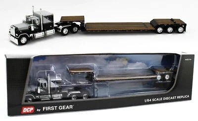 2023 DCP 1:64 *BLACK & GREY* Mack SUPER-LINER Flattop Renegade LXT40 Lowboy NIB - Image 1 of 4