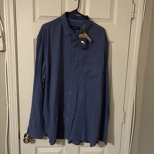 Tommy Bahama Men’s XXL Harrison Cord Night Swim Button Up Men's L/S Shirt NWT - Picture 1 of 17