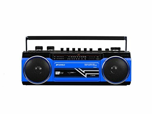 Sansui Bluetooth Scr-b2 Blue Boombox USB SD Card Mp3 EMS Ta0527