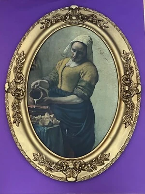 Large Antique Gesso Oval  Wood Frame. - Image 1 of 4