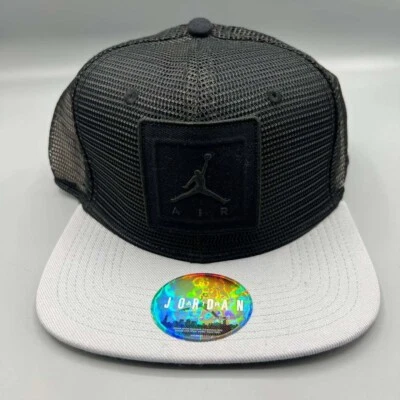 Gorra Air Jordan Trucker Hombre Negra Jumpman Snap Back Gorra Nueva Foto 1 de 4
