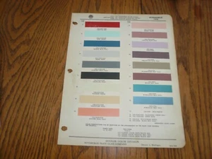 1958 Oldsmobile Ditzler PPG Color Chip Paint Sample - Vintage - Picture 1 of 1