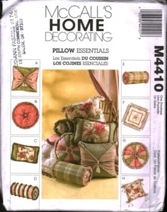 4410 McCalls Sewing Pattern Vintage Home Decorating Pillows Round Bolster Square - Picture 1 of 2