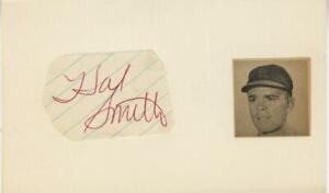 HAL SMITH-ORIGINAL AUTOGRAPHED CUT-PITTSBURGH PIRATES