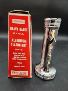Rare NIB Meyer Flashlight Aluminum Original Box Model No. 459 Vintage Hong Kong - Picture 1 of 8