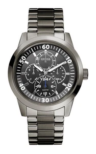 GUESS W12623G1 NEWPORT reloj para hombres correa de acero inoxidable gun metal   - Imagen 1 de 1