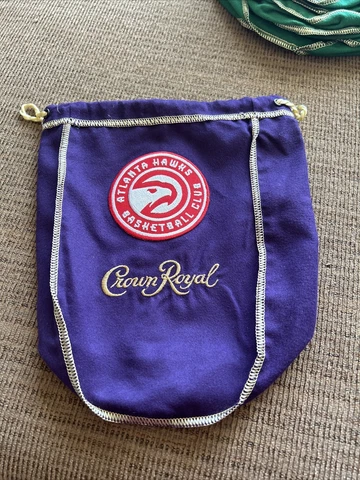 NBA  Atlanta Hawks Tribute Bag CROWN ROYAL BAG 750 Ml Cover