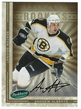 Andrew Alberts 2005-06 Parkhurst Facsimile Auto Parallel Card# 605