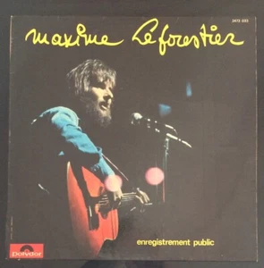 Maxime Leforestier vinyle 33T "ENREGISTREMENT PUBLIC" Polydor 2473 033 1974 - Imagen 1 de 3