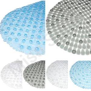 PVC PEBBLE BATH MAT SHOWER MAT ANTI NON SLIP STRONG SUCTION QUALITY BATHTUB MAT - Picture 1 of 10