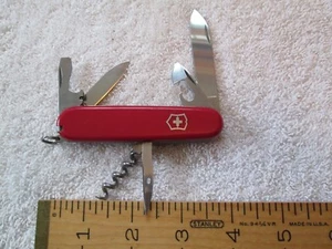 Swiss Army "Officier" Pocketknife (3 1/2"L) - 2 Blades (12 Functions) - VGC - Picture 1 of 9