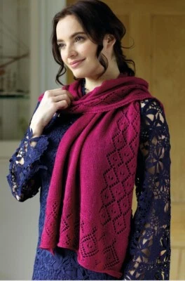 Asymmetrical shawl knitting kit lace - Image 1 of 4