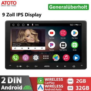 ATOTO A6 PF 9 Zoll IPS-Display Android Autoradio Wireless Carplay & Android Auto - Bild 1 von 12