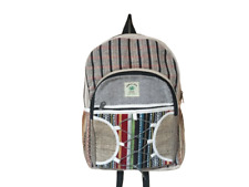 RHB85 Handmade Sustainable Hemp & Cotton Mix Backpack For Unisex