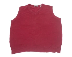 LORD & TAYLOR V-Neck 100% Lambswool Sleeveless Knit Sweater Vest Mens Large - Picture 1 of 7