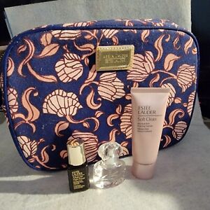 Estee Lauder Cosmetic Bag Serum , Perfume & Cleanser