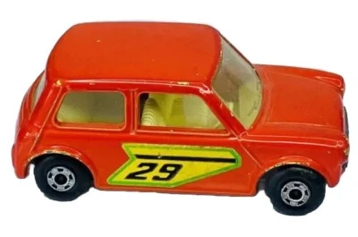Matchbox Superfast 1970 Racing Mini No. "Mini Cooper 29 rojo juguete de 2,5"" de longitud" Foto 1 de 4