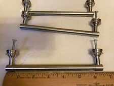 Drawer Pulls Cabinet Hardware Set of 3 Stainless Steel Heavy Handles 6.5" W NEW