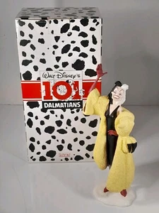 Vintage 90's Schmid Disney 101 Dalmations CRUELLA De Ville Statue Figurine - Picture 1 of 23
