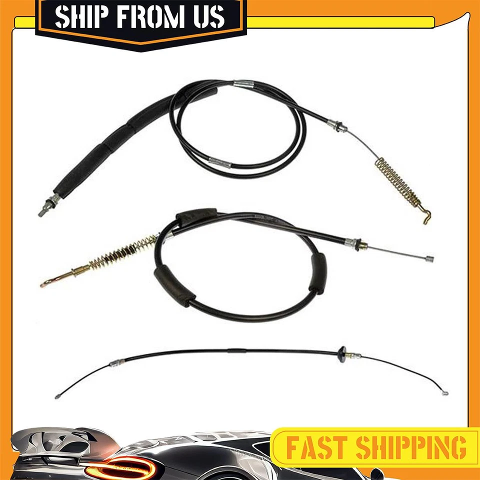 Cable de freno de estacionamiento delantero trasero 3 piezas para Cadillac Escalade 2002-2004 Foto 1 de 4