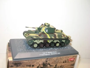 char SHINHOTO chi-ha type 97 militaire japonais échelle 1:43 altaya - Imagen 1 de 3