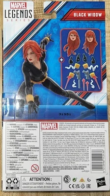 FIGURA VIUDA NEGRA MÁS PODEROSA SERIE LEYENDAS DE MARVEL VENGADORES MÁS ALLÁ DE LA TIERRA  Foto 1 de 4