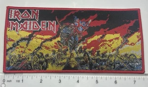 Iron Maiden The Trooper Red Border Strip woven Patch - Picture 1 of 1