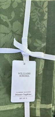 Williams-Sonoma Filomena Jacquard Napkins Set/4 In Green - Image 1 of 3