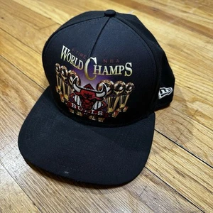 Vintage Chicago Bulls Men’s Hat Cap SnapBack 6 Time Championship Michael Jordan - Picture 1 of 9